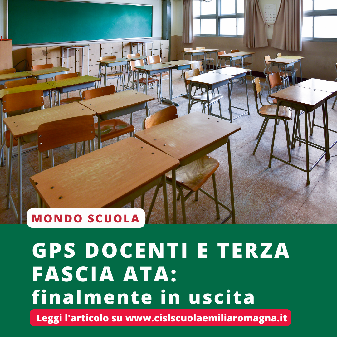 GPS docenti e Terza Fascia ATA: finalmente in uscita